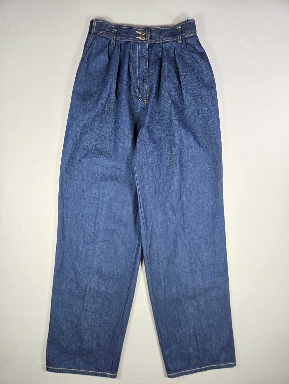NWT Vintage Loubella Made in Japan High Rise Pleated Tapered Mom Jeans 14/15